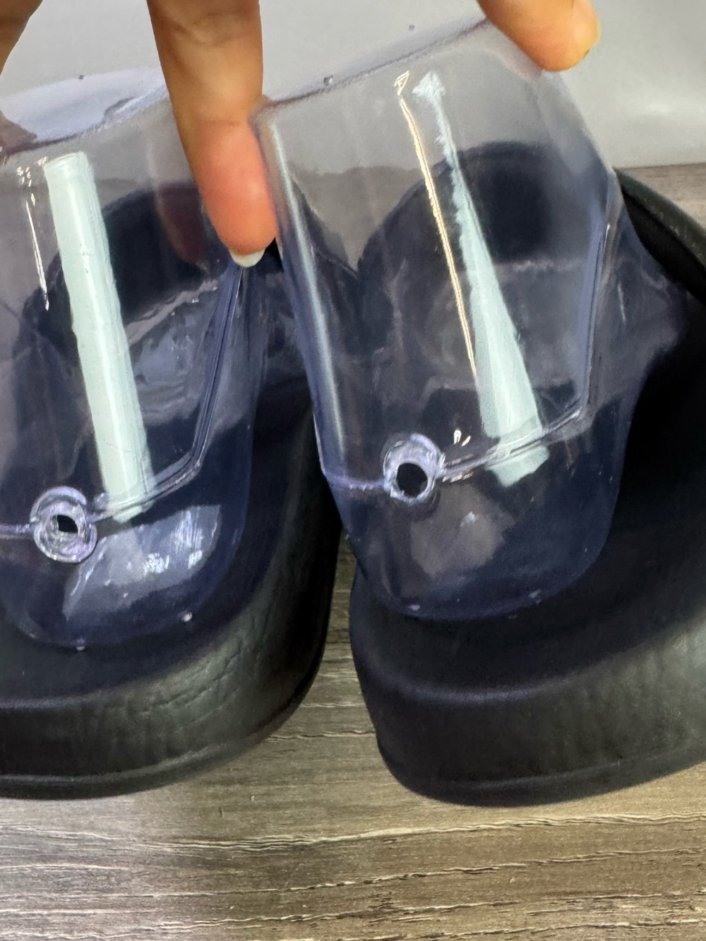 Gucci Interlocking logo GG Nero/Blanco Leather Slide Sandals size 7-7.5 $390 - Picture 5 of 11